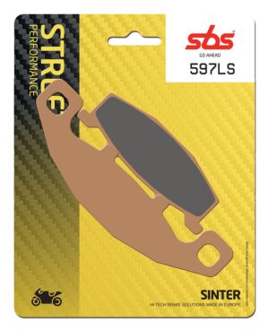 Plaquettes de frein Kawasaki GPX600 R C10 ZX600C Street Sinter - Métal fritté arrière - SBS 597 (LS)