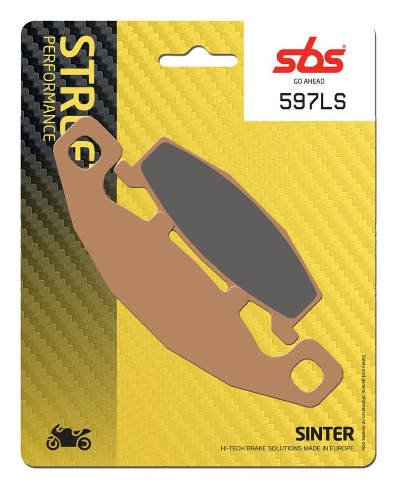 Plaquettes de frein Kawasaki GPX600 R C10 ZX600C Street Sinter - Métal fritté arrière - SBS 597 (LS)