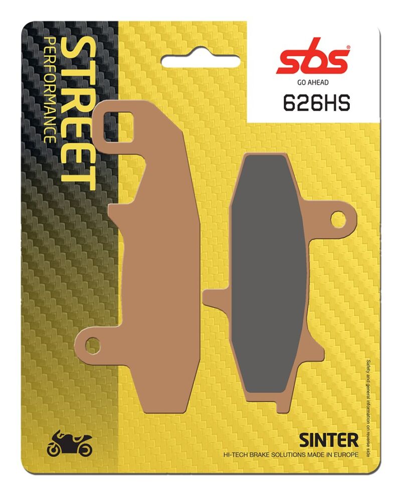 Plaquettes de frein Suzuki DR600 S K SN41AD Street Sinter - Métal fritté avant - SBS 626 (HS)