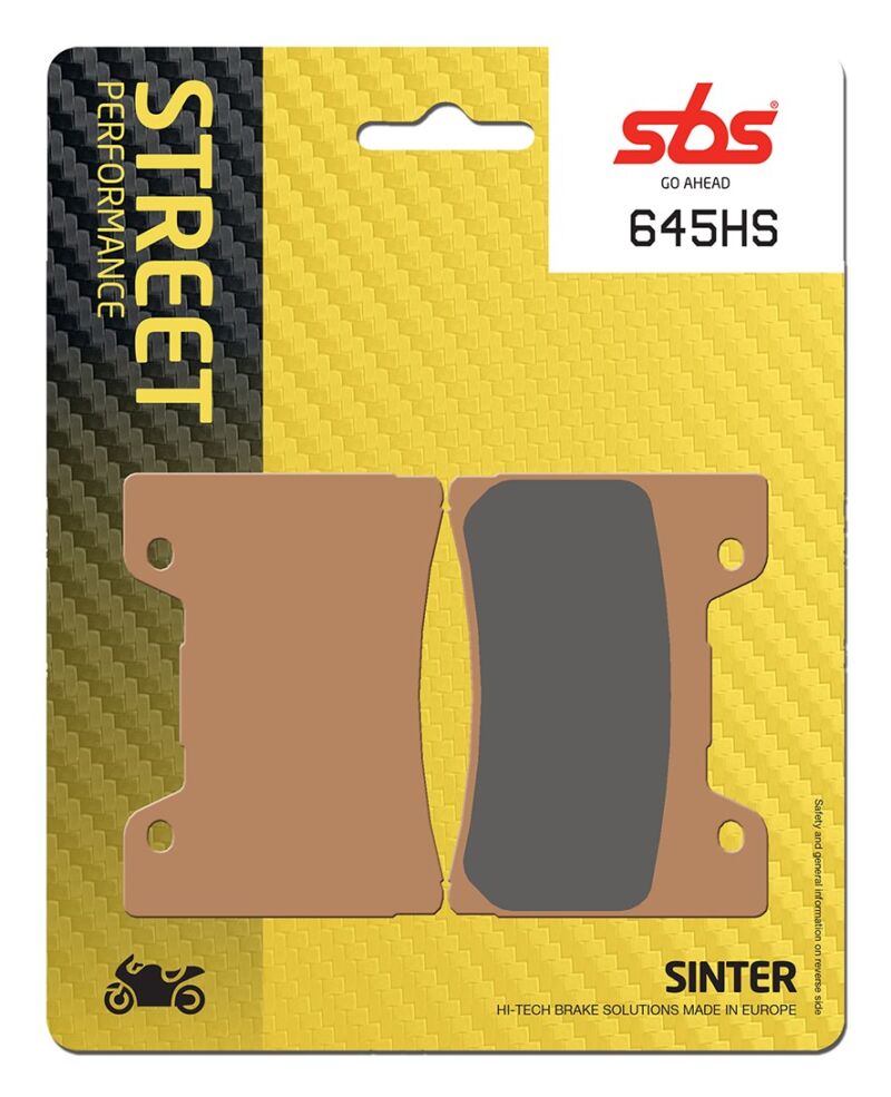 Plaquettes de frein Yamaha FZR1000 Exup 530 3LE Street Sinter - Métal fritté avant - SBS 645 (HS)