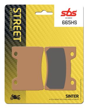 Plaquettes de frein Yamaha FZR1000 Exup 530 3LE Street Sinter - Métal fritté avant - SBS 665 (HS)
