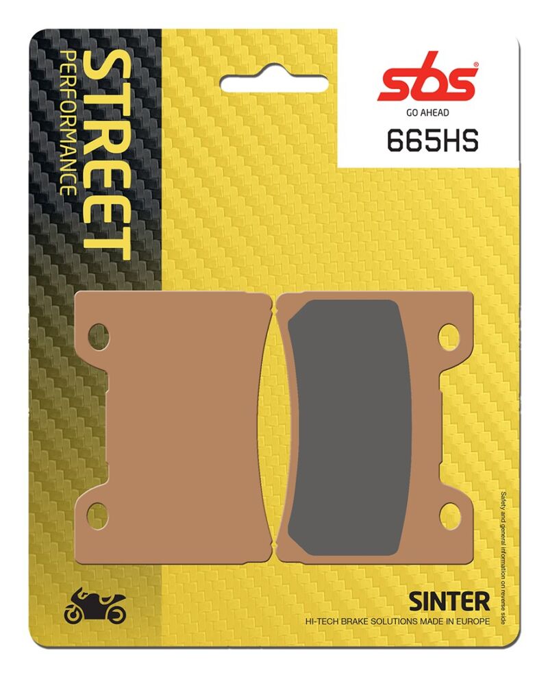 Plaquettes de frein Yamaha FZR1000 Exup 530 3LE Street Sinter - Métal fritté avant - SBS 665 (HS)