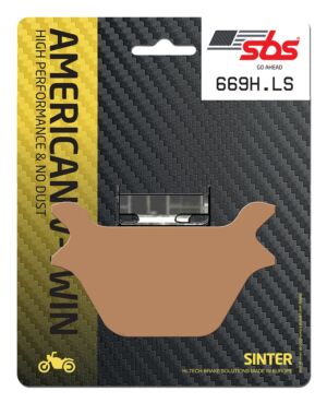 Plaquettes de frein Harley Davidson FLSTC 1340 Heritage Softail Classic Street Sinter - Métal fritté arrière - SBS 669H-LS