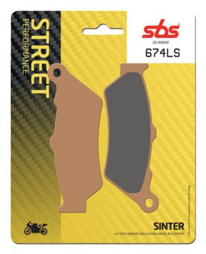 Plaquettes de frein BMW K1600 B K61 Street Sinter - Métal fritté arrière - SBS 674 (LS)