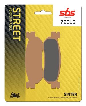 Plaquettes de frein Yamaha YZF1000 R1 RN09 Street Sinter - Métal fritté arrière - SBS 728 (LS)