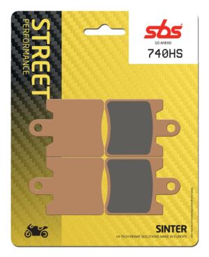 Plaquettes de frein Kawasaki Epsilon SC 250 Street Sinter - Métal fritté avant - SBS 740 (HS)