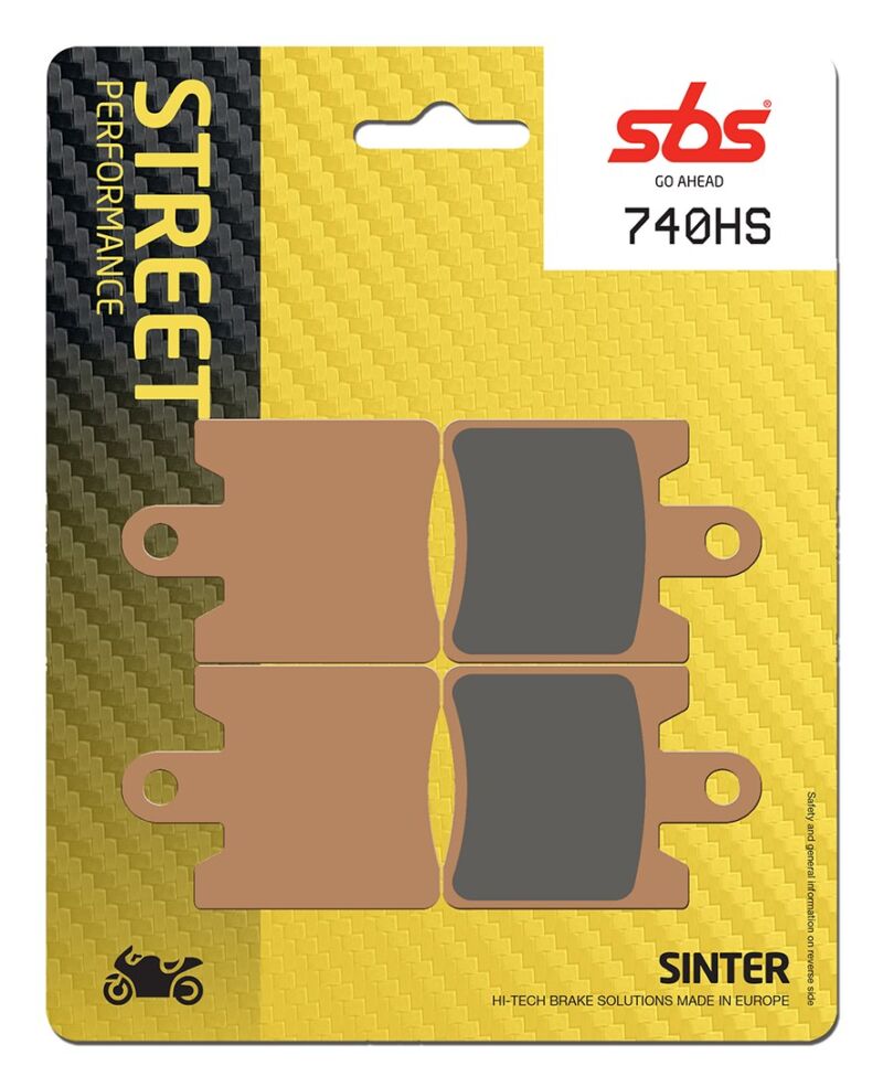 Plaquettes de frein Kawasaki Epsilon SC 250 Street Sinter - Métal fritté avant - SBS 740 (HS)