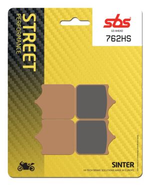 Plaquettes de frein Aprilia RSV1000 Mille /R /Factory RR Street Sinter - Métal fritté avant - SBS 762 (HS)