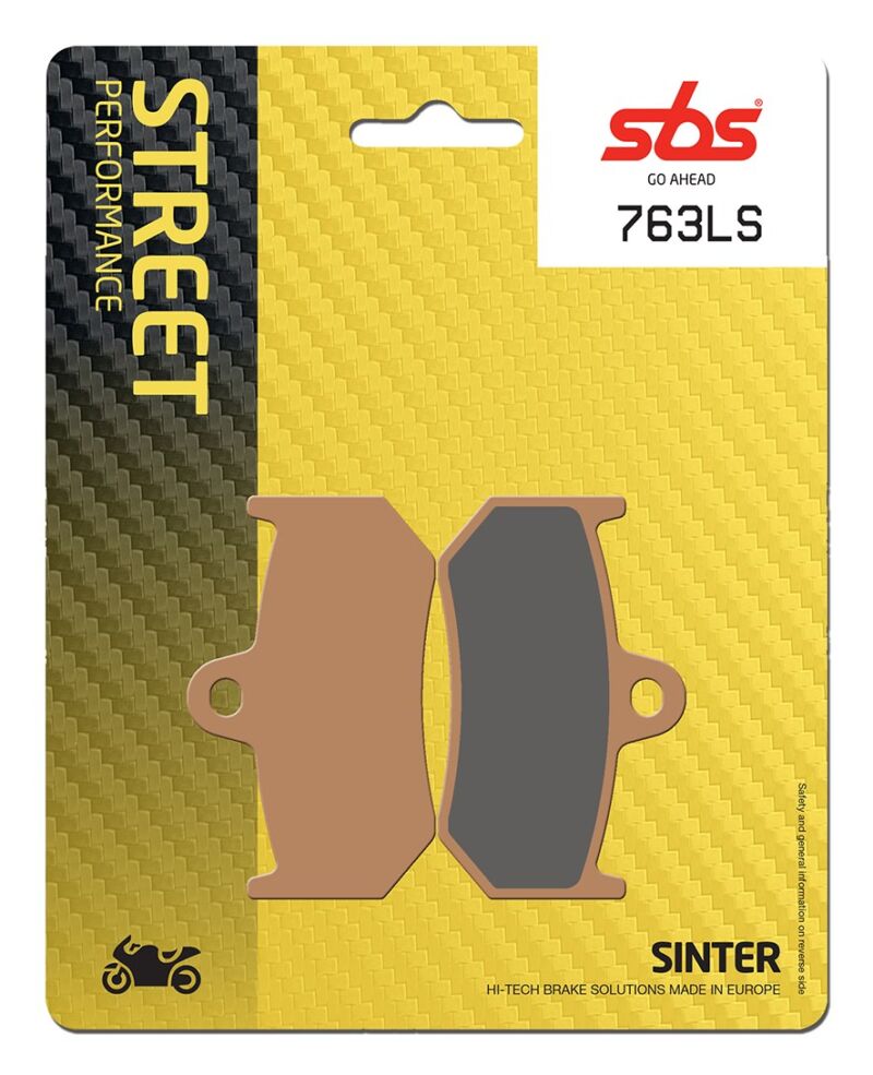 Plaquettes de frein MV Agusta Brutale 1078 RR B520 Street Sinter - Métal fritté arrière - SBS 763(LS)