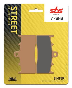 Plaquettes de frein BMW K1200 LT ABS K2LT Street Sinter - Métal fritté avant - SBS 778 (HS)