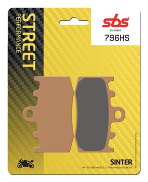 Plaquettes de frein BMW HP2 Megamoto K25HP Street Sinter - Métal fritté avant - SBS 796 (HS)