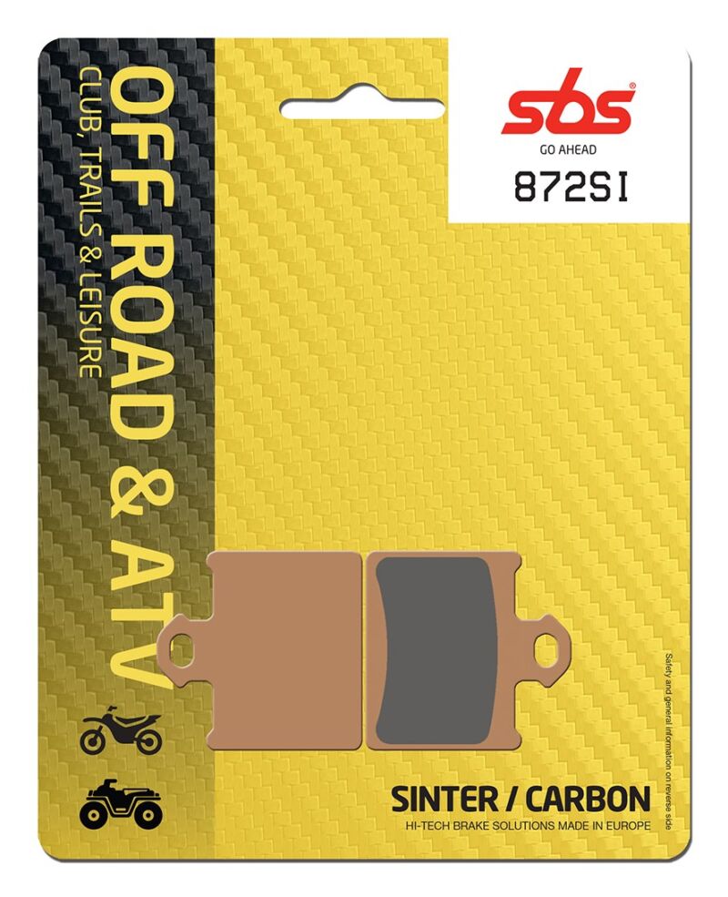 Plaquettes de frein Husqvarna CR 65 Off Road Sinter - Métal Fritté - SBS 872SI