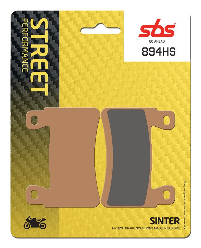 Plaquettes de frein Kawasaki ZX-6R /RR 636 Street Sinter - Métal fritté avant - SBS 894HS