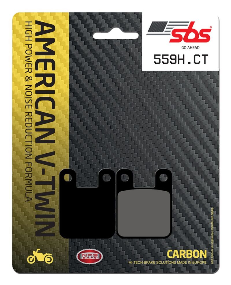 Plaquettes de frein moto Carbon Tech 559H.CT - SBS