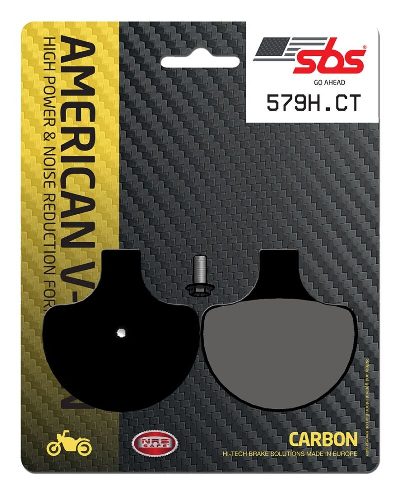 Plaquettes de frein moto 579HCT SBS Carbon Tech
