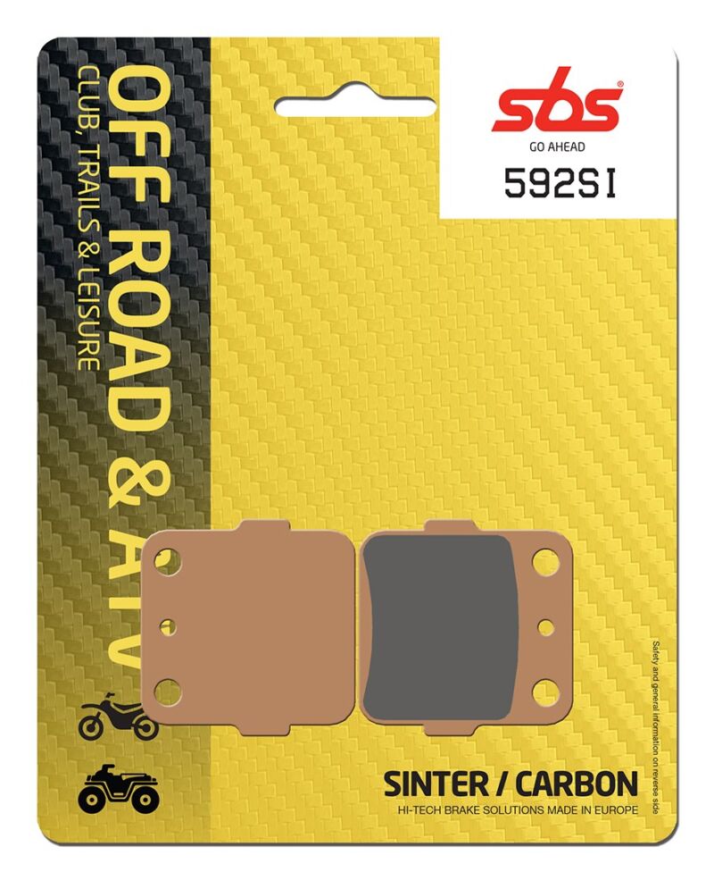 Plaquettes de frein DVX400 2004-2008 SBS Off-Road Sinter