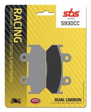 Plaquettes de frein Dual Carbon SBS 593DCC compétition moto