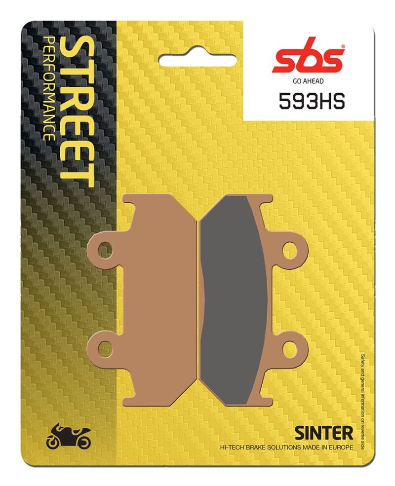 Plaquettes de frein Honda CB450 86-89 CBR600 87-94 SBS