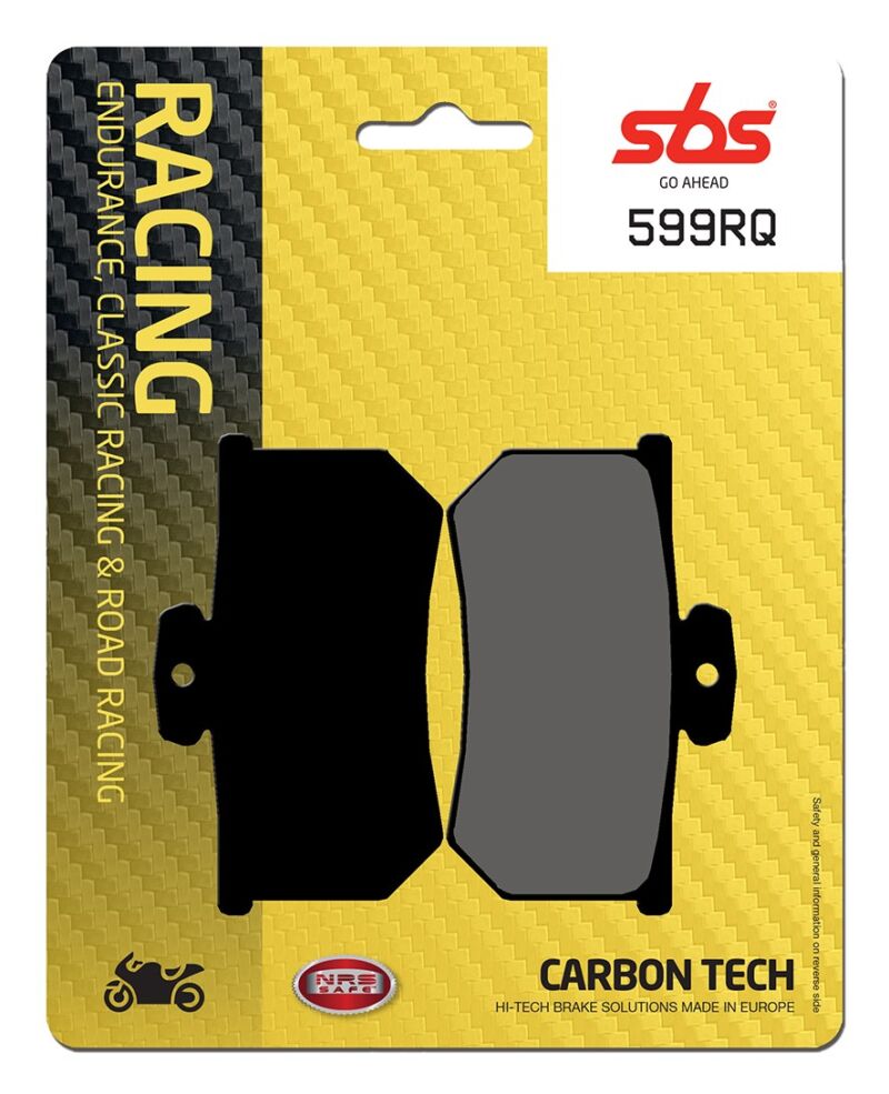 Plaquettes de frein arrière SBS 599RQ carbone – Route/Piste