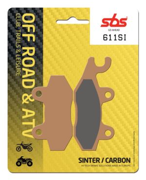 Plaquettes frein KDX200 1993–SBS 611SI métal fritté