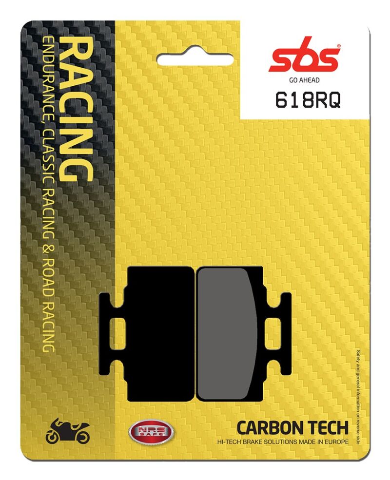 Plaquettes frein 618RQ arrière SBS pour moto route racing