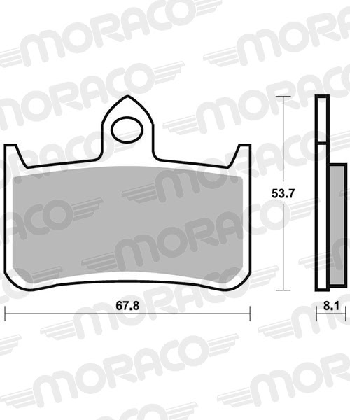 Plaquettes frein arrière moto SBS 622RQ – Road/Racing