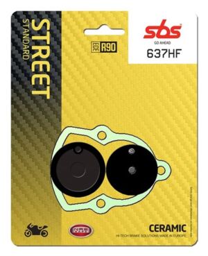 Plaquettes de frein moto SBS 637HF – route organique
