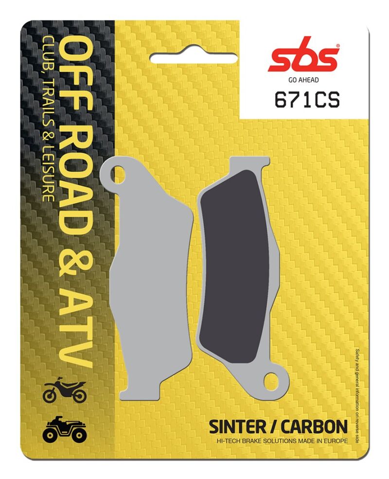 Plaquettes de frein SBS 671CS Motocross Off-Road
