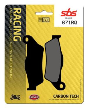 Plaquettes frein arrière SBS 671RQ Carbon Tech Route Racing