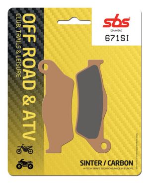 Plaquettes de frein SBS 671SI – Off-road (avant/arrière)