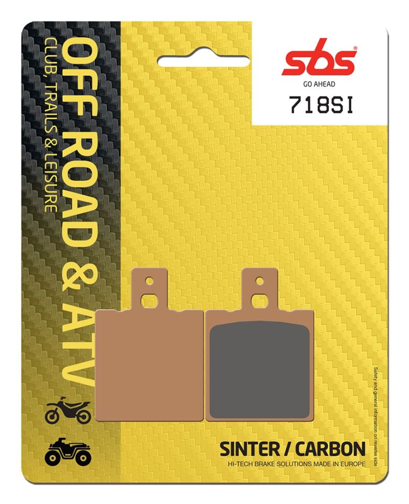 Plaquettes frein SBS 718 SI Off-Road – métal fritté