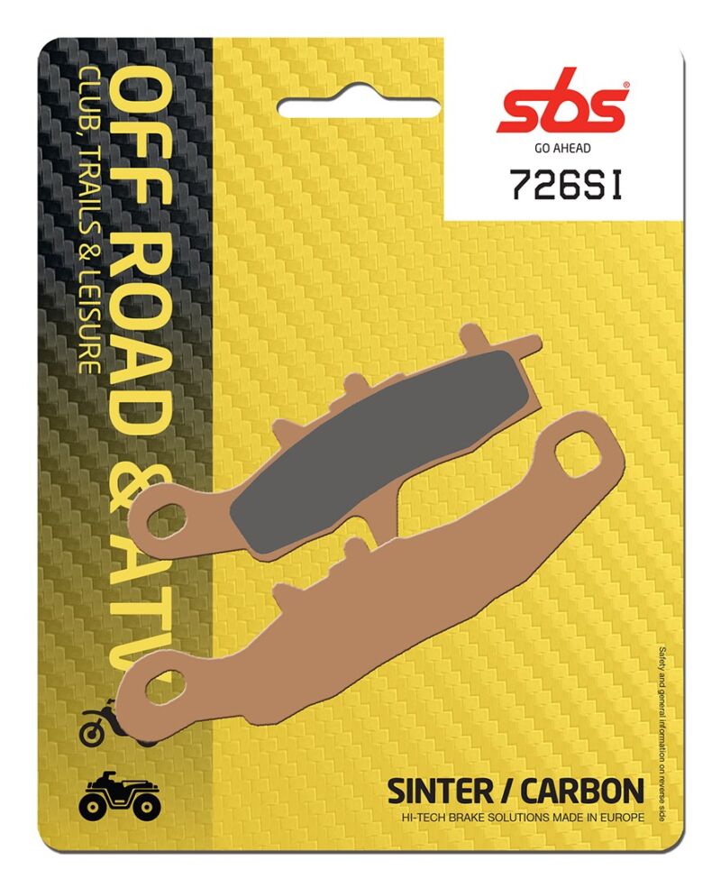 Plaquettes frein KX80 KX85 RM85 1997-2023 SBS 726 SI