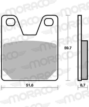 Plaquettes frein avant SBS 733DC Dual Carbon moto piste