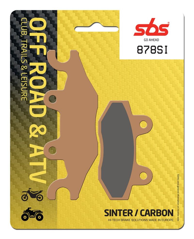 Plaquettes frein Off-Road 878SI SBS avant/arrière moto