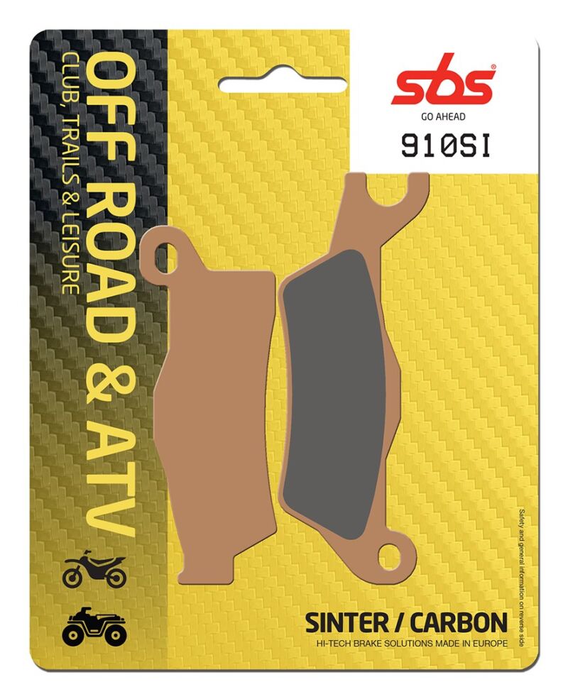 Plaquettes de frein Off Road SBS 910SI metal fritté