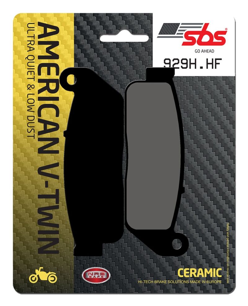 Plaquettes frein organique SBS 929H.HF moto route