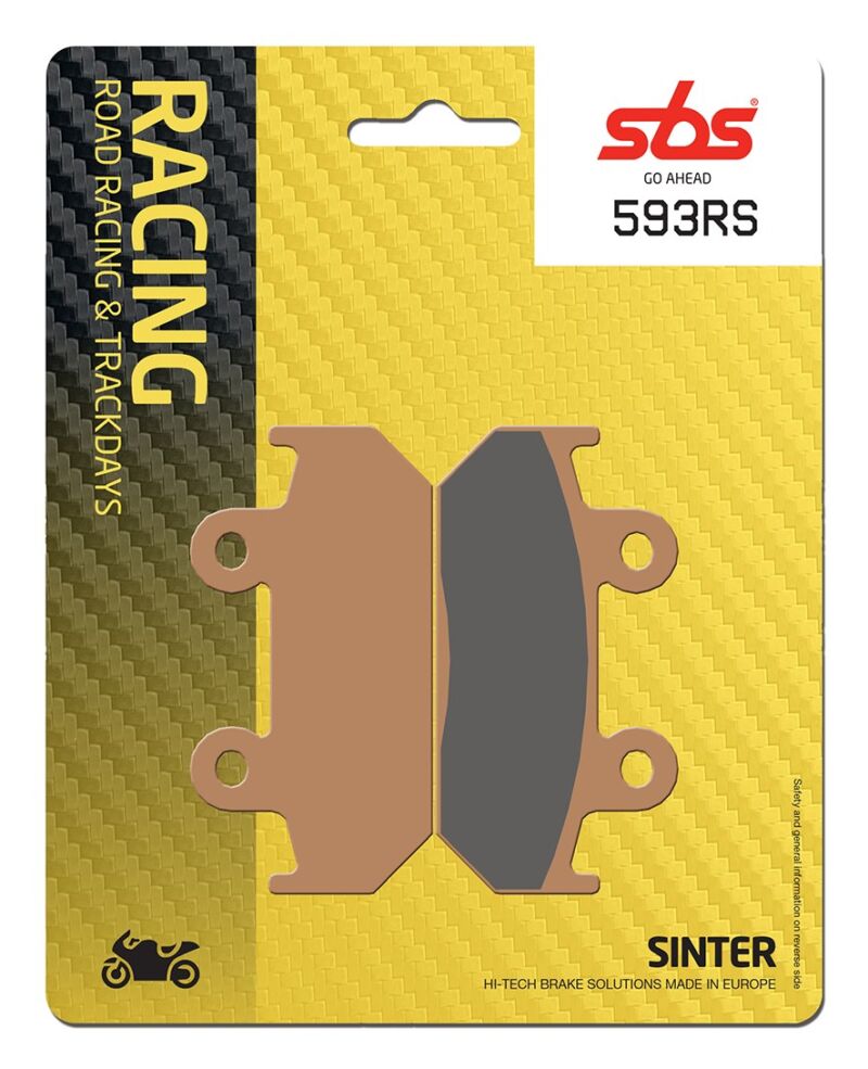 Plaquettes frein Honda CB450 S & CBR600F SBS 593RS