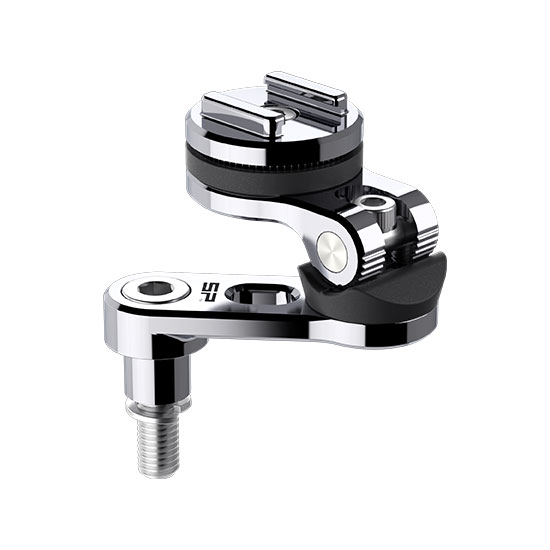 Support pontet de guidon chromé moto – Aluminium orientable M8 – SP-CONNECT