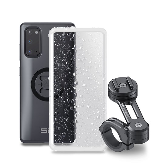 Support smartphone moto Samsung Galaxy S20 – SP-CONNECT – Moto Mount Pro + étui Weather Cover