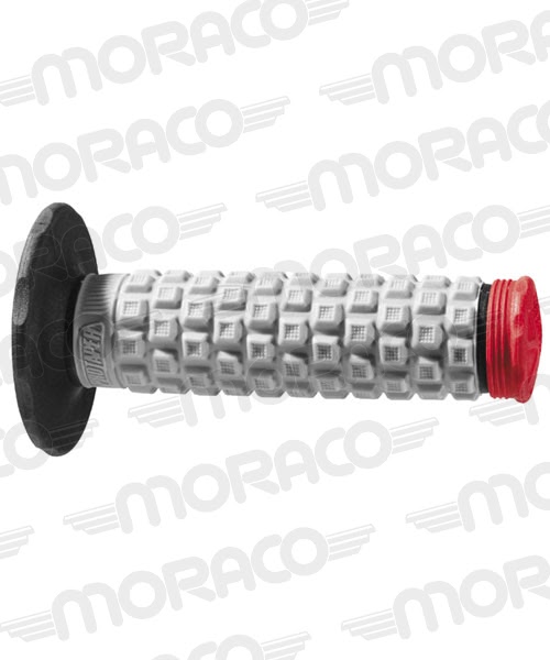 Poignées moto tout-terrain Pillow – Protaper – Gris/Rouge – Anti-vibrations – MX/Enduro