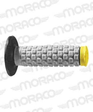 Poignées motocross tout-terrain – Protaper Pillow Gris/Jaune – Compatible guidon standard