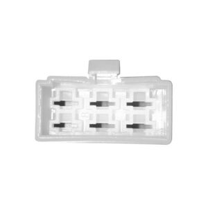 Connecteur électrique 6 fiches mâles – motos & scooters – SGR – Réf. Connect. rectang.Fem.C/LING.