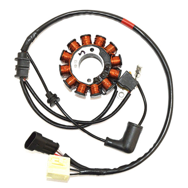 Stator 12 pôles triphasé pour Piaggio Vespa 125 (Fly, Liberty, LX) 2012-2023 – SGR – Ref. BO16453