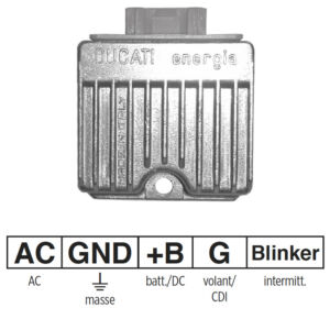 Régulateur 12V pour Piaggio Vespa Aprilia Derbi 50/100cc 4T 2000-2023 – SGR – Réf. 9693825 / 639751