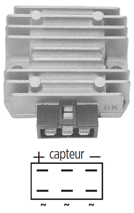 Régulateur 12V pour Kawasaki KLX650 (1993-2001) – SGR – Réf. 21066-1088 / SH548-12