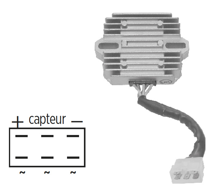 Régulateur de tension Suzuki AN250/AN400 Burgman (1998–2002), GSX-R, SV650 – SGR – 32800-33E00 / 32800-14F00