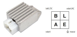 Régulateur de tension 12V pour KYMCO Agility, Peugeot Django, Vivacity 50-125 cc (1994-2023) – SGR