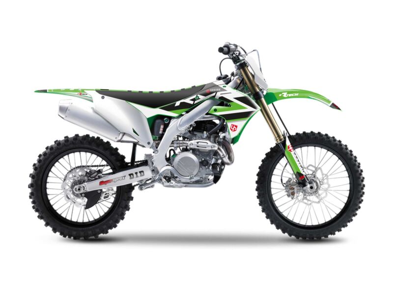 Kit déco Kawasaki KX 450 F 2013–2015 – UP Design ROUND Vert