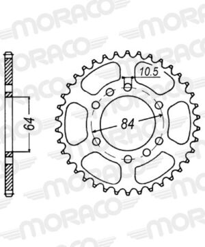 Couronne acier 520 – 41 dents – Supersprox CE31041