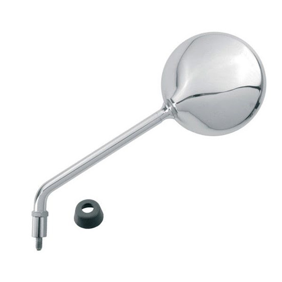 Rétroviseur gauche chrome – Vespa LX 50/125, Piaggio Liberty 50/125 (2005-2024) – HERT Mirrors